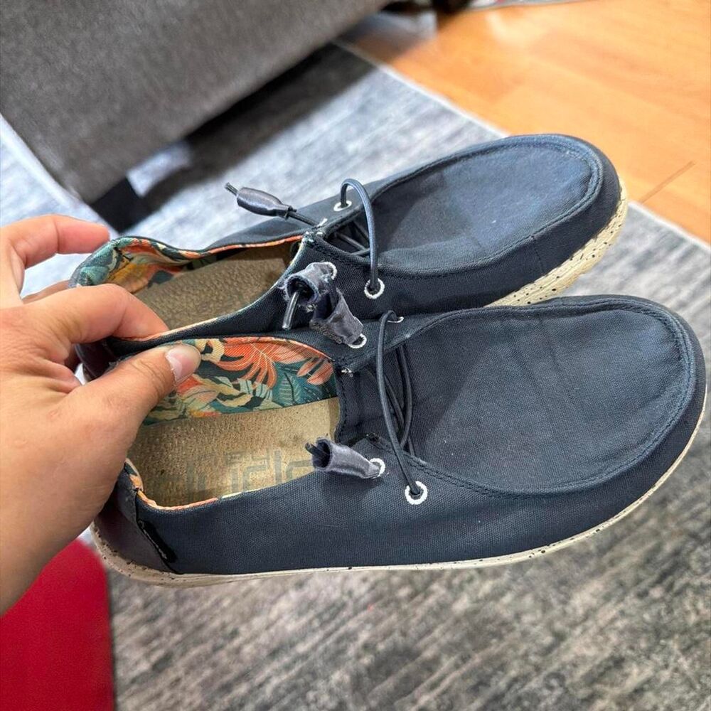 Hey-dude Women's Navy and Blue Trainers